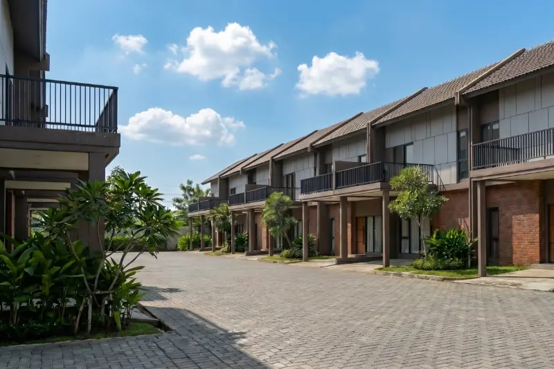 Cluster toba standard dengan ROW jalan 7 meter