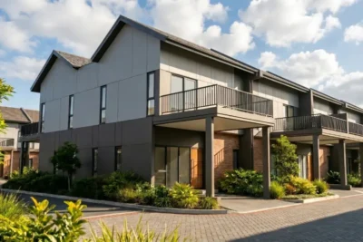 Fasad rumah Tipe Toba Deluxe di Perumahan Serpong Lakeville
