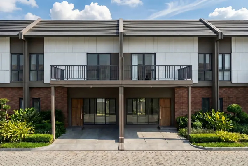 Fasad rumah Tipe Toba Standard di Perumahan Serpong Lakeville