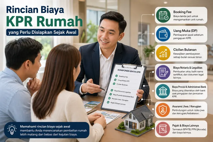 Rincian biaya KPR rumah yang perlu disiapkan