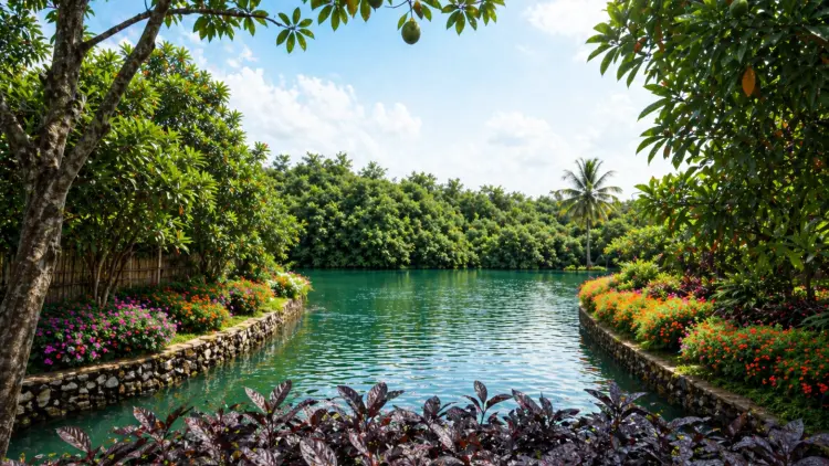 Suasana danau di dalam Kawasan Perumahan Serpong Lakeville